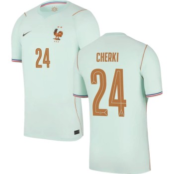 Kid's CHERKI #24 France Away Replica Jersey World Cup 2026