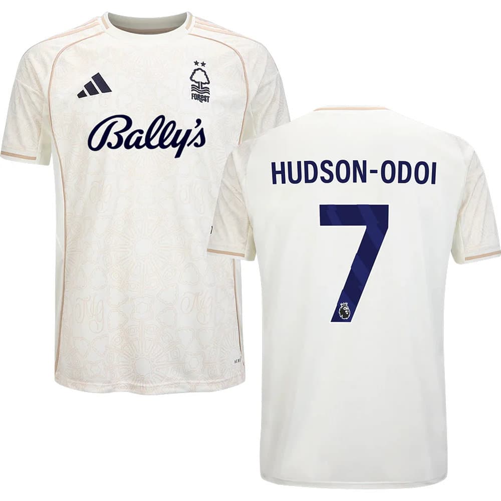 Kid's HUDSON-ODOI #7 Nottingham Forest Away Replica Jersey 2025/26