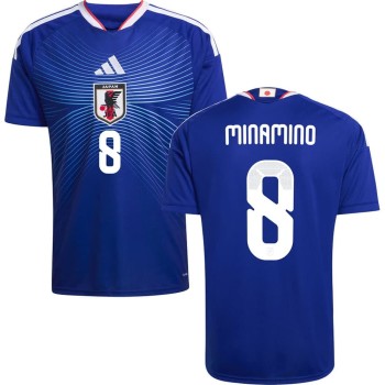 Kid's MINAMINO #8 Japan Home Replica Jersey World Cup 2026 Kid's MINAMINO #8 Japan Home Replica Jersey World Cup 2026