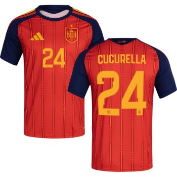 Kid's CUCURELLA #24 Spain Home Replica Jersey World Cup 2026 Kid's CUCURELLA #24 Spain Home Replica Jersey World Cup 2026