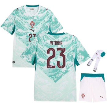 Kid's VITINHA #23 Portugal Away Replica Jersey Full Kit World Cup 2026 Kid's VITINHA #23 Portugal Away Replica Jersey Full Kit World Cup 2026