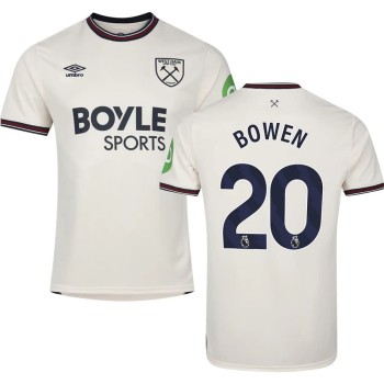 Men's BOWEN #20 West Ham United Away Replica Jersey 2025/26 Men's BOWEN #20 West Ham United Away Replica Jersey 2025/26