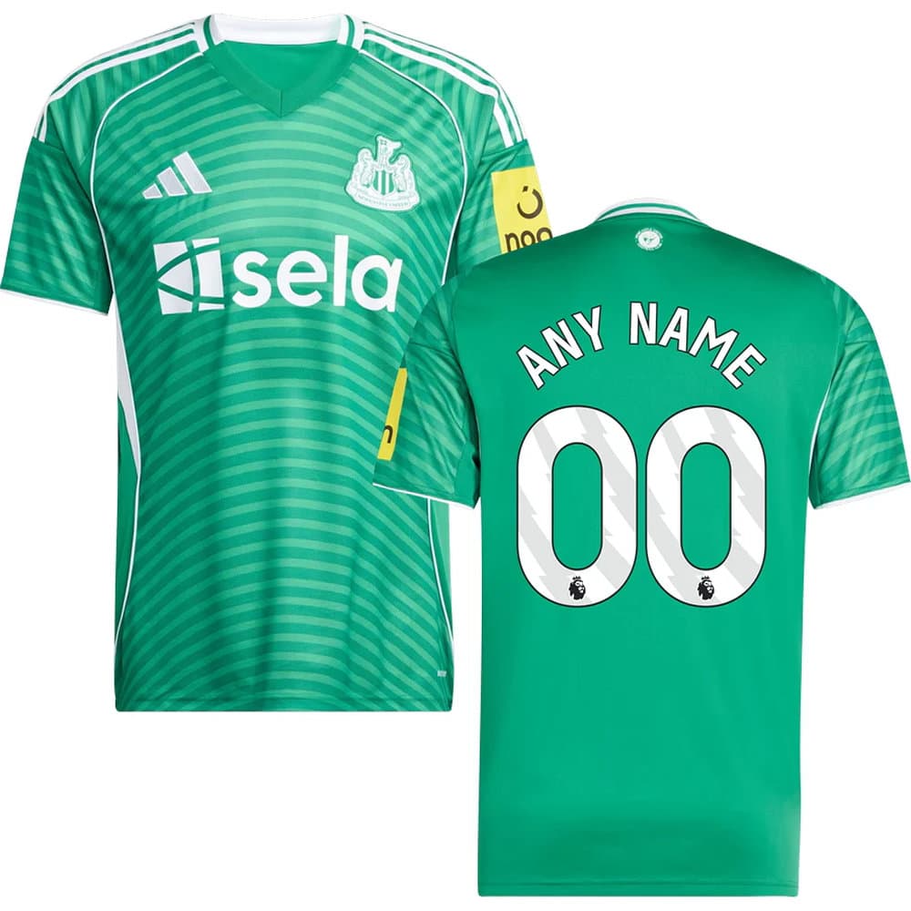 Men's Newcastle United Away Replica Custom Jersey 2025/26