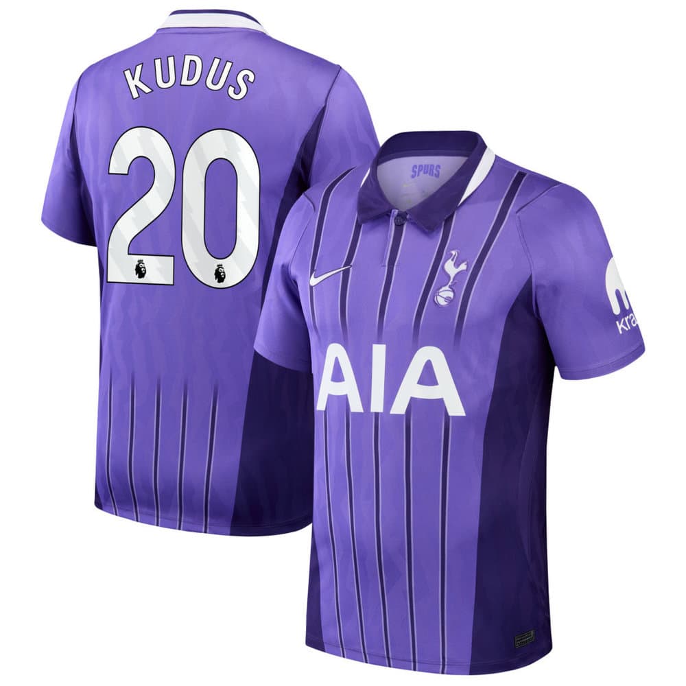 Men's KUDUS #20 Tottenham Hotspur Third Stadium Replica Jersey 2026/27