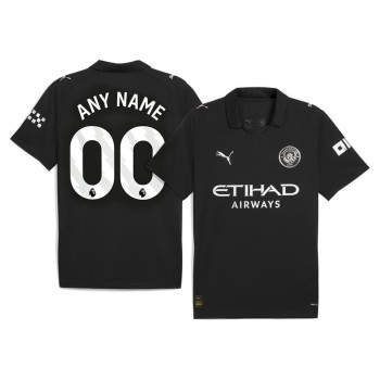 Kid's Manchester City Away Stadium Authentic Custom Jersey 2025/26