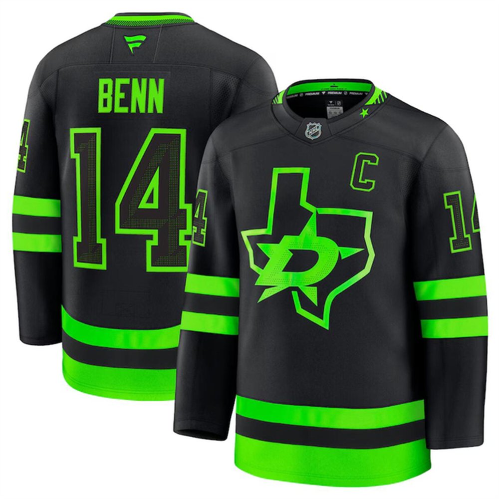 Youth Dallas Stars #14 Jamie Benn Black 2024-25 Alternate Stitched Hockey Jersey Youth Dallas Stars #14 Jamie Benn Black 2024-25 Alternate Stitched Hockey Jersey