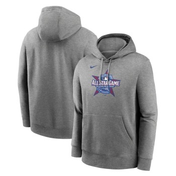Men's Nike Heather Charcoal 2026 MLB All-Star Game Logo Club Pullover Hoodie Men's Nike Heather Charcoal 2026 MLB All-Star Game Logo Club Pullover Hoodie