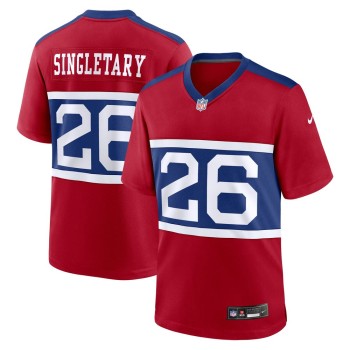 Men's New York Giants Devin Singletary Century Red Alternate Player Game Jersey Men's New York Giants Devin Singletary Century Red Alternate Player Game Jersey