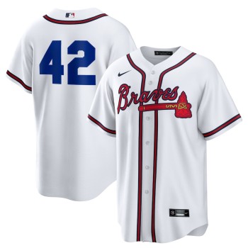 Youth Atlanta Braves #42 Jackie Robinson Nike White Home 2025 Jackie Robinson Day Replica Jersey Youth Atlanta Braves #42 Jackie Robinson Nike White Home 2025 Jackie Robinson Day Replica Jersey