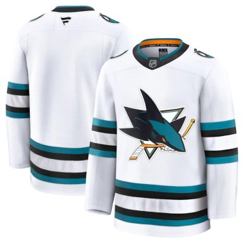 Youth San Jose Sharks Blank White 2024-25 Away Stitched Hockey Jersey