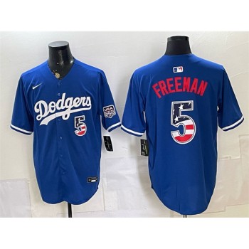 Youth Los Angeles Dodgers #5 Freddie Freeman Royal 250 Fourth of July Stitched Baseball Jersey Youth Los Angeles Dodgers #5 Freddie Freeman Royal 250 Fourth of July Stitched Baseball Jersey