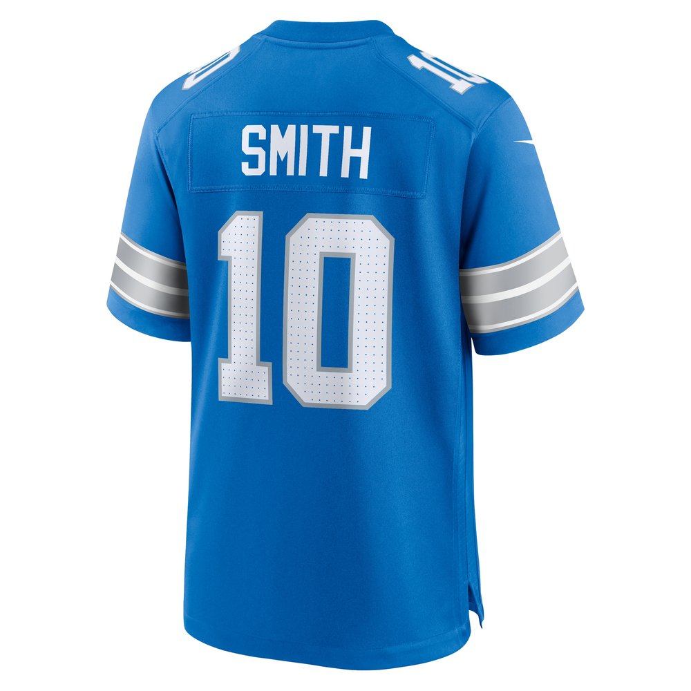 Men's Detroit Lions Tre Quan Smith Blue Game Jersey Men's Detroit Lions Tre Quan Smith Blue Game Jersey