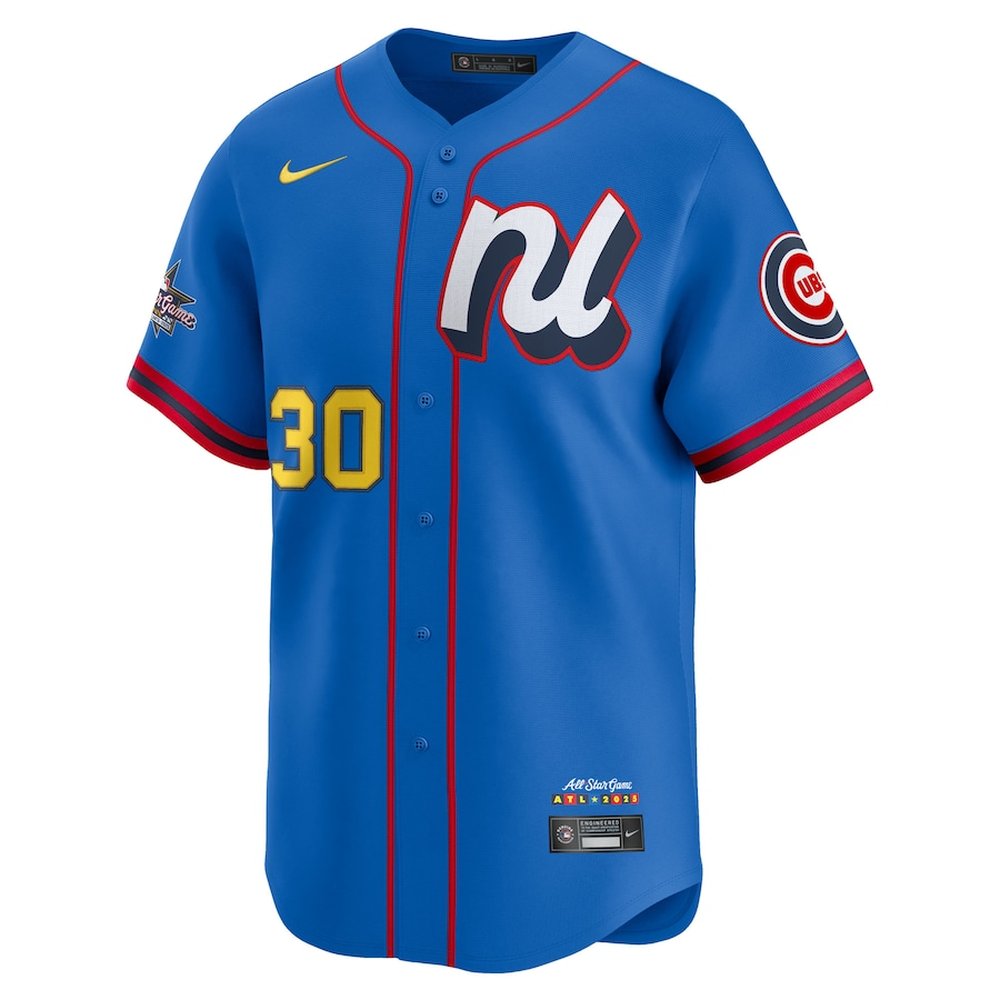 Men's National League #30 Kyle Tucker Nike Blue 2025 All-Star Edition Limited Player Jersey