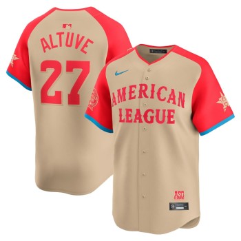 Men's American League Jose Altuve Cream 2024 MLB All-Star Game Limited Player Jersey Men's American League Jose Altuve Cream 2024 MLB All-Star Game Limited Player Jersey