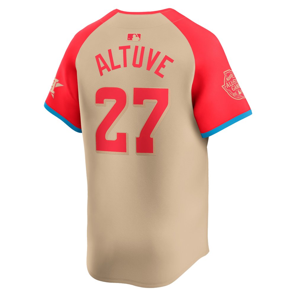 Men's American League Jose Altuve Cream 2024 MLB All-Star Game Limited Player Jersey