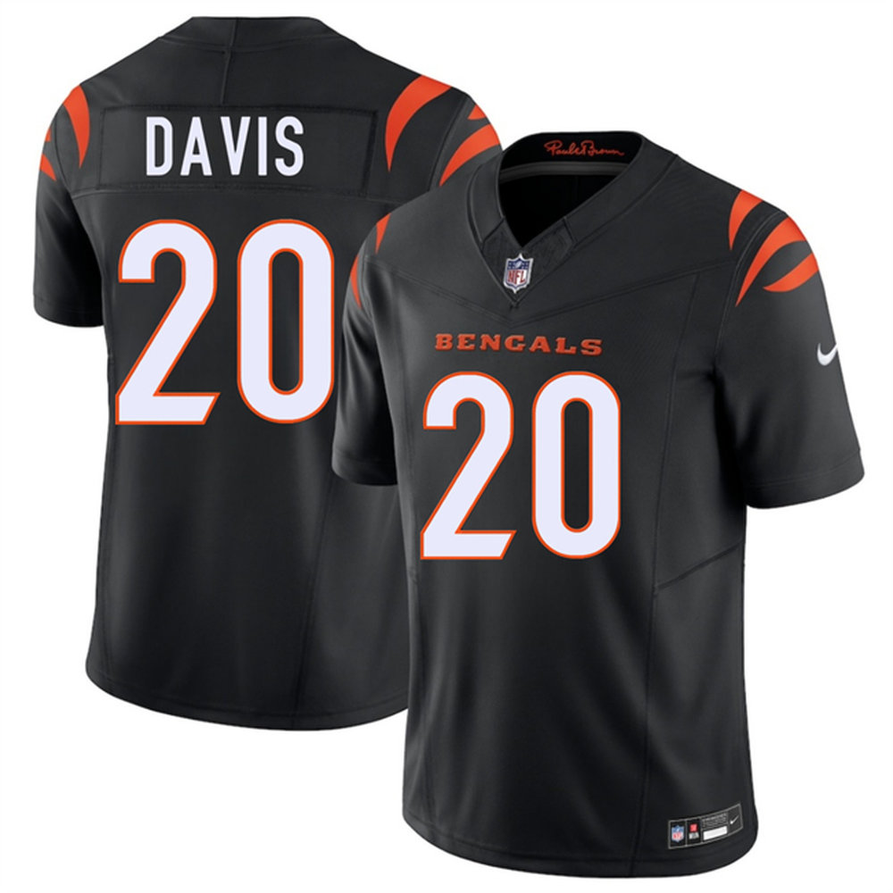 Youth Cincinnati Bengals #20 Tacario Davis Black 2026 NFL Draft Vapor F.U.S.E. Limited Jersey Youth Cincinnati Bengals #20 Tacario Davis Black 2026 NFL Draft Vapor F.U.S.E. Limited Jersey
