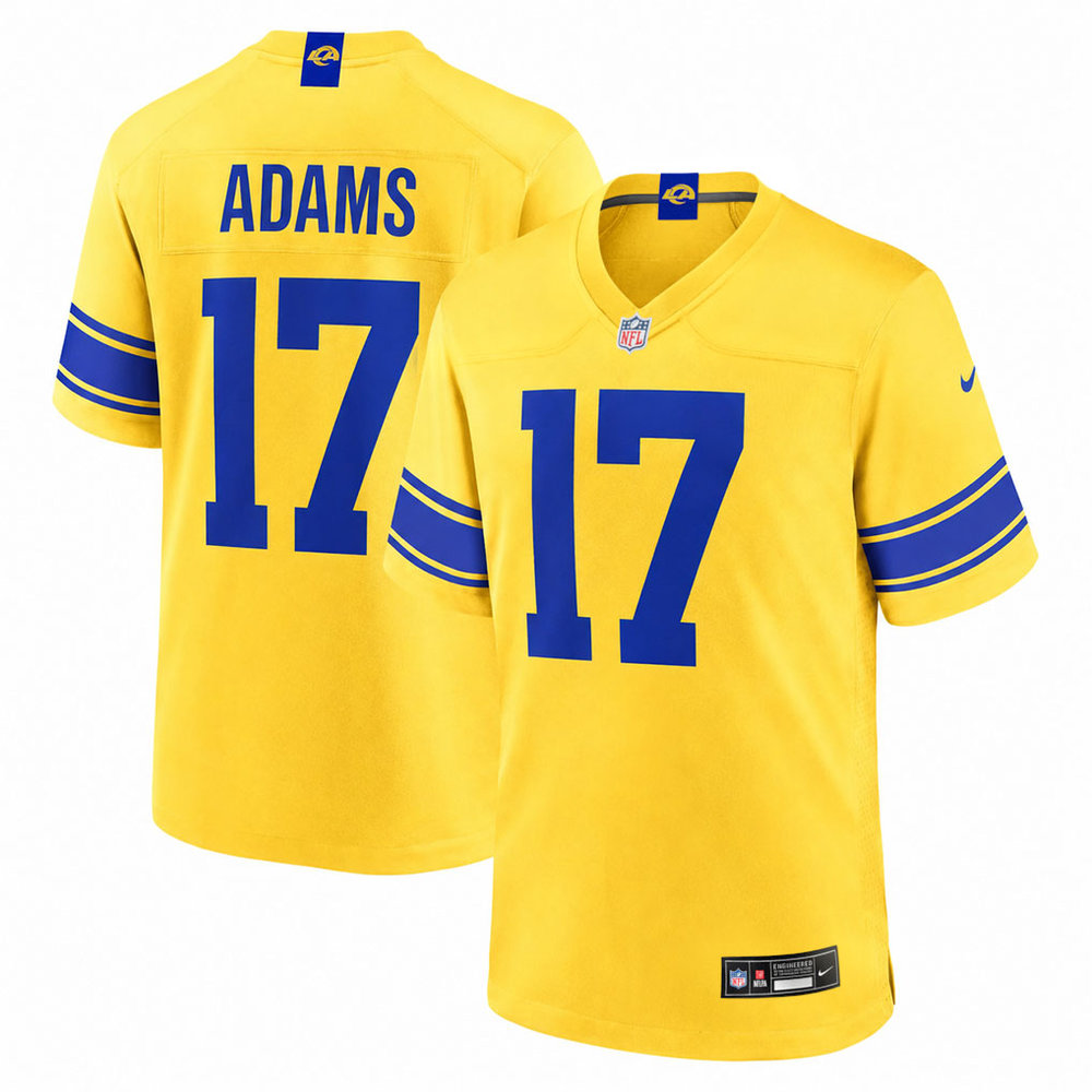 Men's Los Angeles Rams #17 Davante Adams Nike Classic Sol Game Jersey