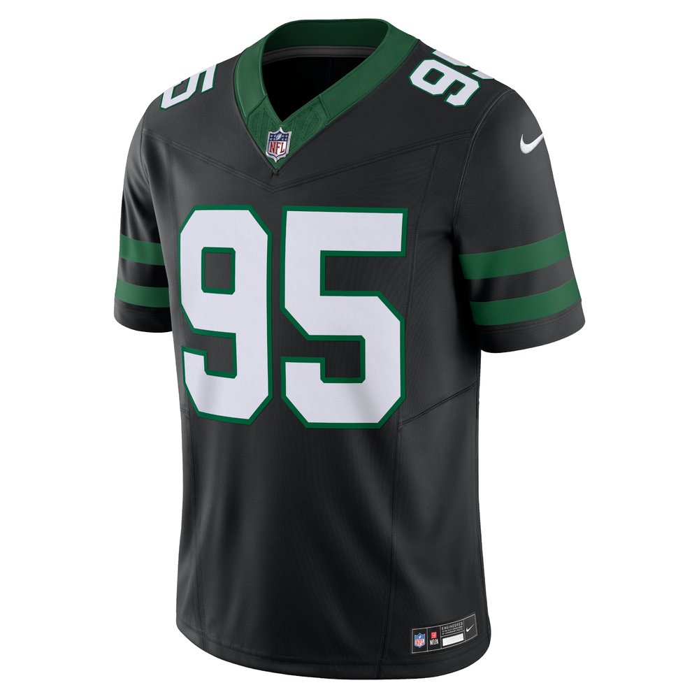 Men's New York Jets Quinnen Williams Legacy Black Alternate Vapor F.U.S.E. Limited Jersey Men's New York Jets Quinnen Williams Legacy Black Alternate Vapor F.U.S.E. Limited Jersey