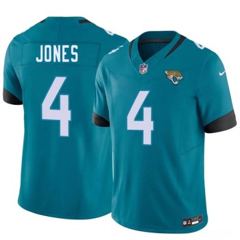 Men's Jacksonville Jaguars #4 Jarrian Jones Teal 2026 NFL Draft Vapor F.U.S.E. Limited Jersey Men's Jacksonville Jaguars #4 Jarrian Jones Teal 2026 NFL Draft Vapor F.U.S.E. Limited Jersey
