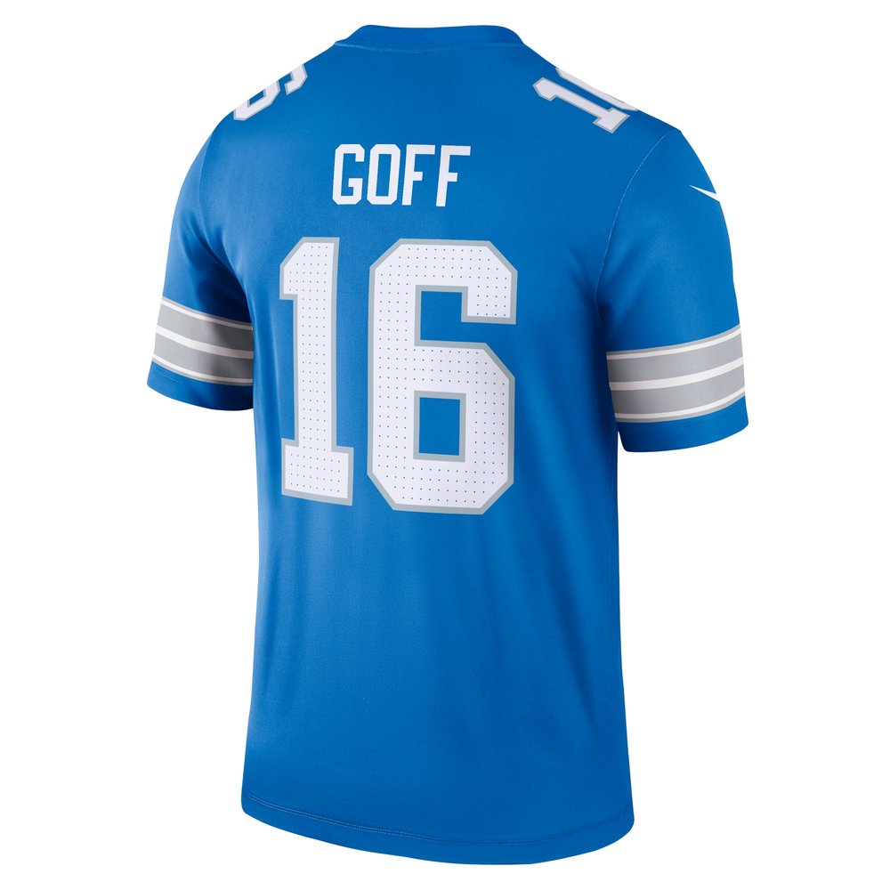 Men's Detroit Lions #16 Jared Goff Blue Legend Jersey