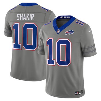 Youth Buffalo Bills #10 Khalil Shakir Nike Gray Nickel City Vapor F.U.S.E. Limited Jersey Youth Buffalo Bills #10 Khalil Shakir Nike Gray Nickel City Vapor F.U.S.E. Limited Jersey