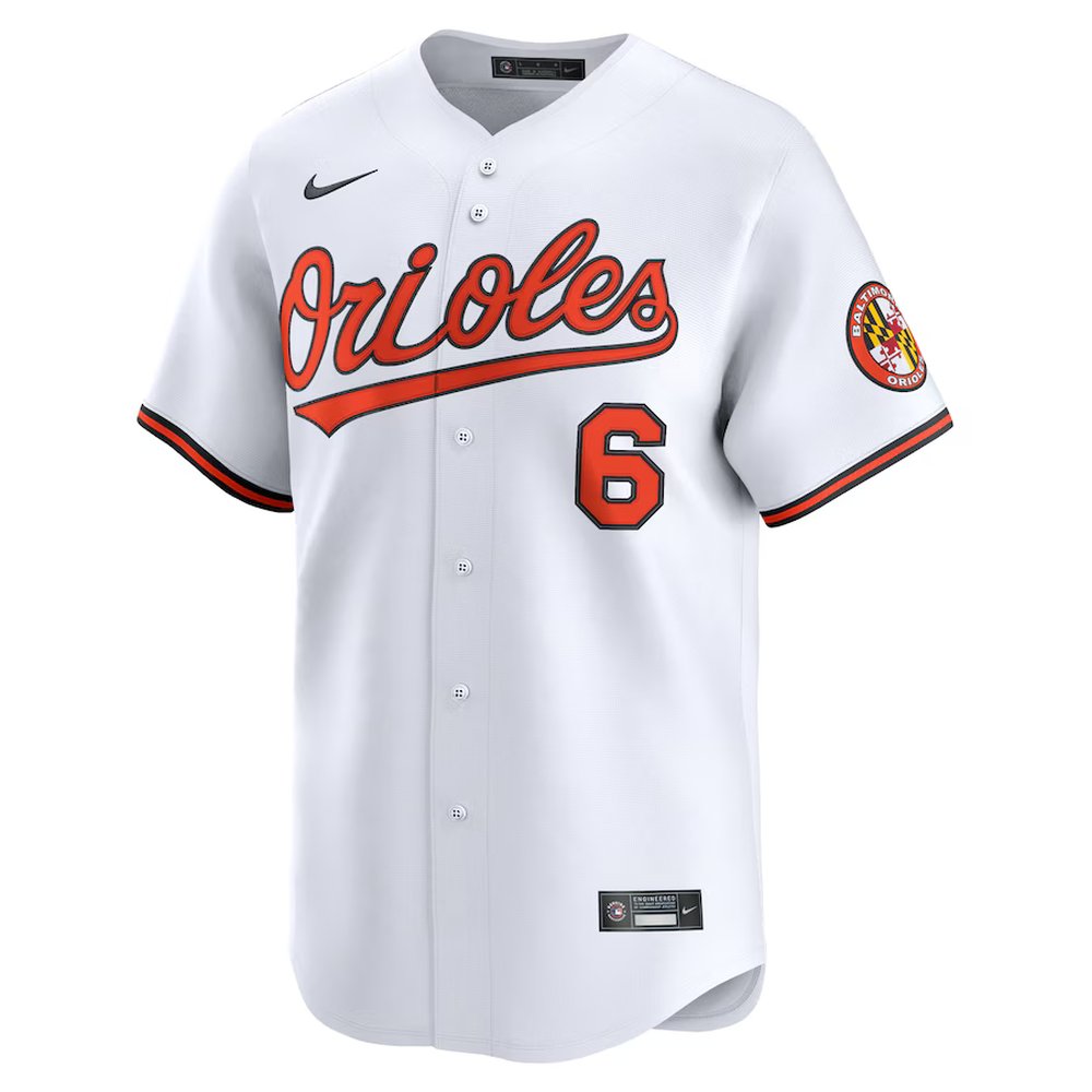 Men's Baltimore Orioles #6 Ryan Mountcastle White Alternate Limited Player Jersey