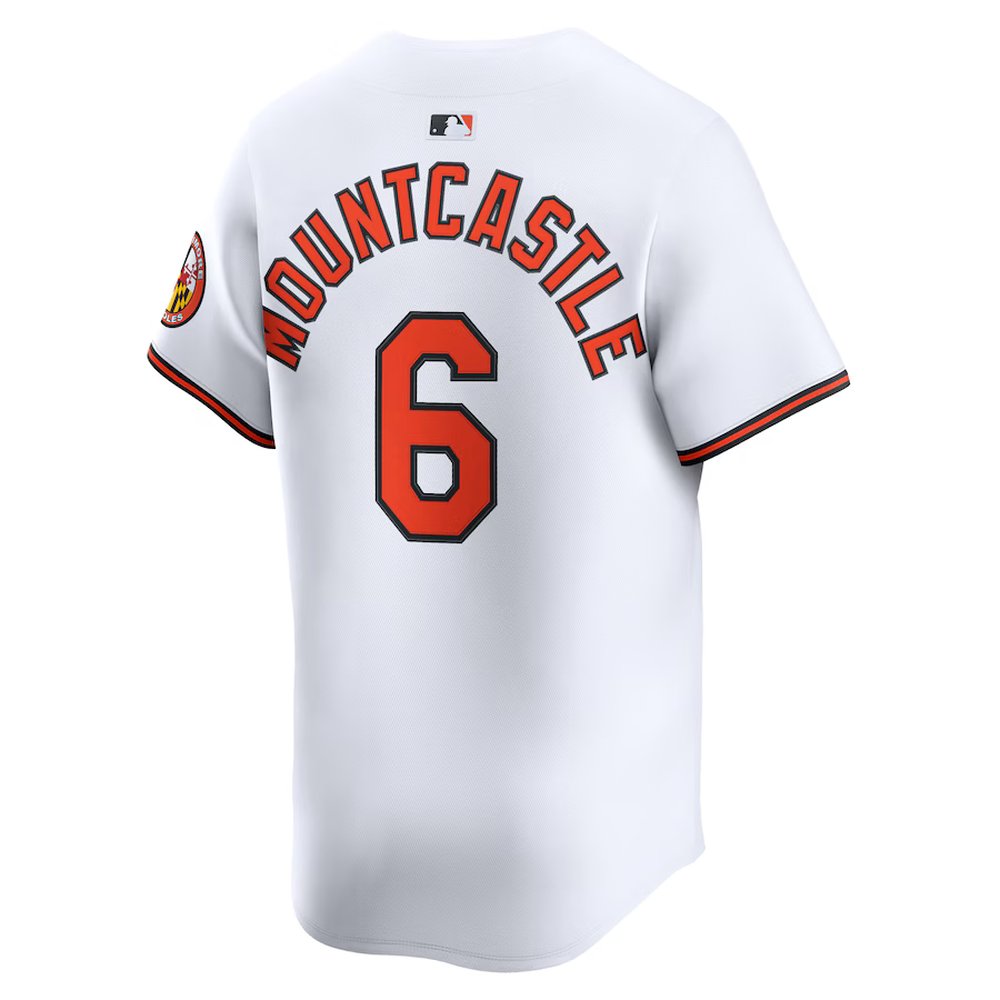 Men's Baltimore Orioles #6 Ryan Mountcastle White Alternate Limited Player Jersey