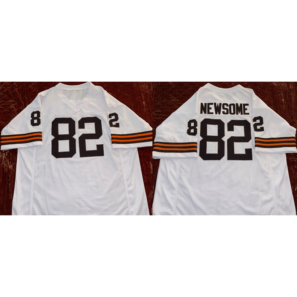 Men's Cleveland Browns #82 Ozzie Newsome White Stitched Football Jersey Men's Cleveland Browns #82 Ozzie Newsome White Stitched Football Jersey