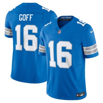 Men's Detroit Lions #16 Jared Goff Blue Vapor F.U.S.E. Limited Jersey Men's Detroit Lions #16 Jared Goff Blue Vapor F.U.S.E. Limited Jersey
