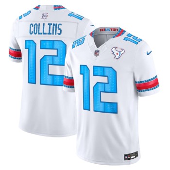 Men's Houston Texans #12 Nico Collins White 2026 Rivalries Collection Vapor F.U.S.E. Limited Jersey