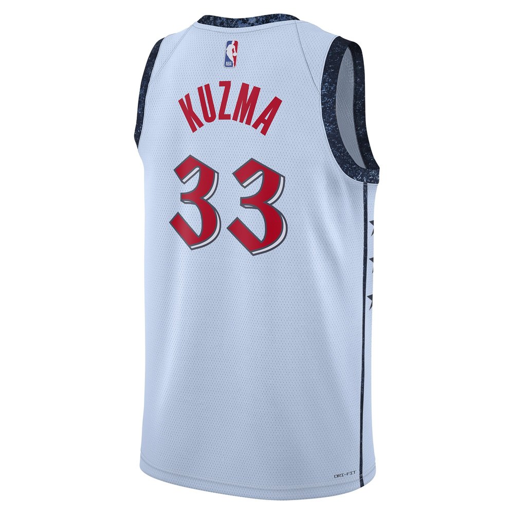 Unisex Washington Wizards Kyle Kuzma Powder Blue 2024/25 Swingman Player Jersey - City Edition