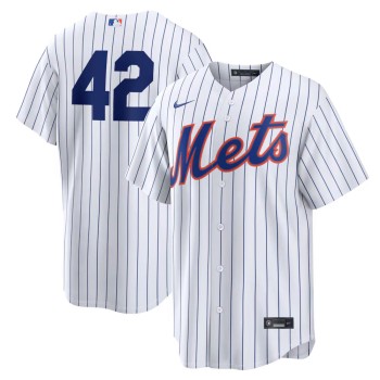 Men's New York Mets #42 Jackie Robinson Nike White Home 2026 Jackie Robinson Day Replica Jersey Men's New York Mets #42 Jackie Robinson Nike White Home 2026 Jackie Robinson Day Replica Jersey