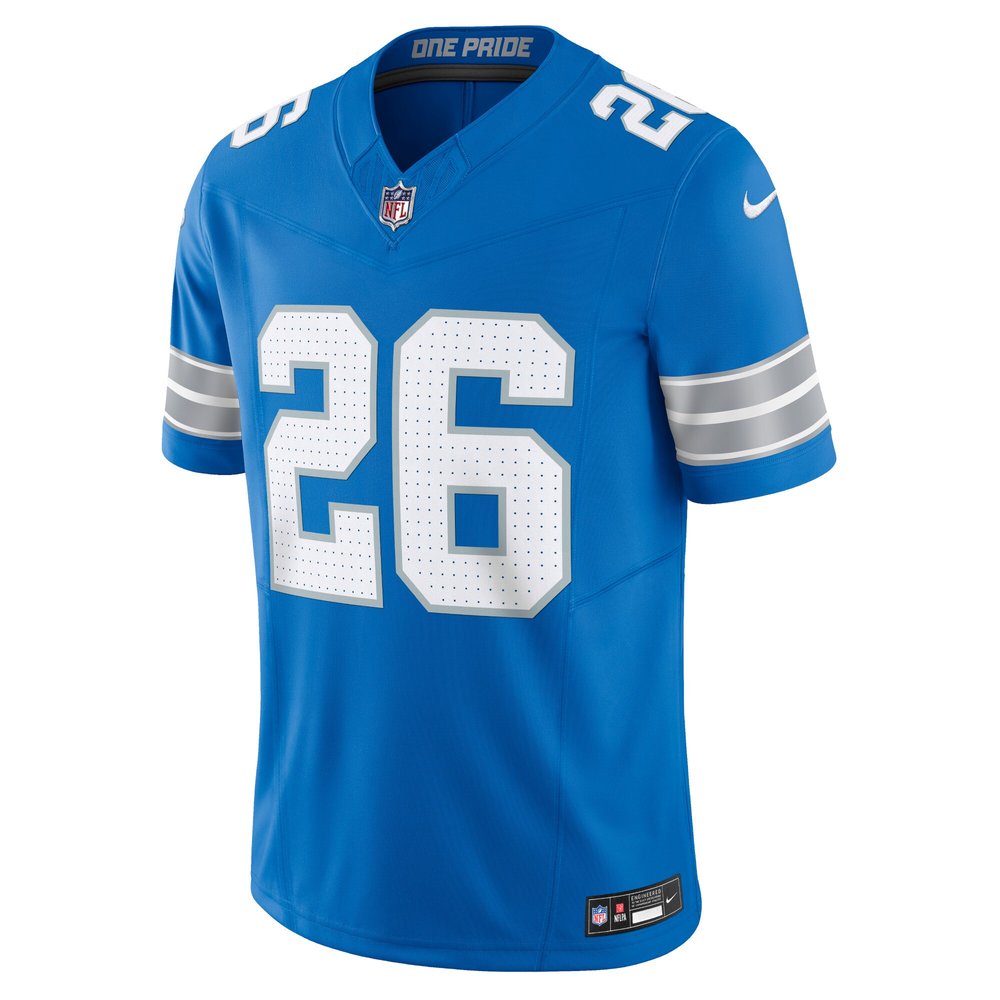 Men's Detroit Lions #26 Jahmyr Gibbs Blue Vapor F.U.S.E. Limited Jersey