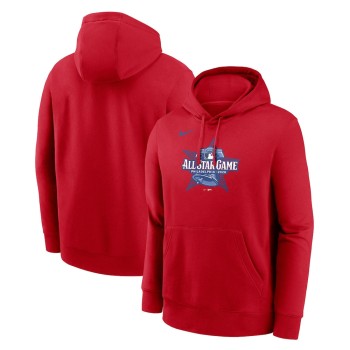 Men's Nike Red 2026 MLB All-Star Game Logo Club Pullover Hoodie Men's Nike Red 2026 MLB All-Star Game Logo Club Pullover Hoodie