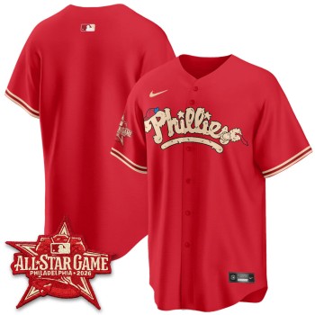 Men's Philadelphia Phillies Red 2026 MLB All-Star Jersey Men's Philadelphia Phillies Red 2026 MLB All-Star Jersey