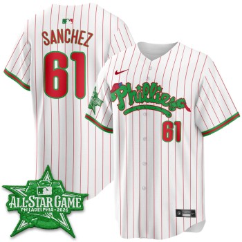 Youth Philadelphia Phillies #61 Cristopher Sanchez White 2026 MLB All-Star Jersey Youth Philadelphia Phillies #61 Cristopher Sanchez White 2026 MLB All-Star Jersey