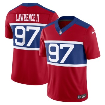 Men's New York Giants Dexter Lawrence II Century Red Alternate Vapor F.U.S.E. Limited Jersey Men's New York Giants Dexter Lawrence II Century Red Alternate Vapor F.U.S.E. Limited Jersey