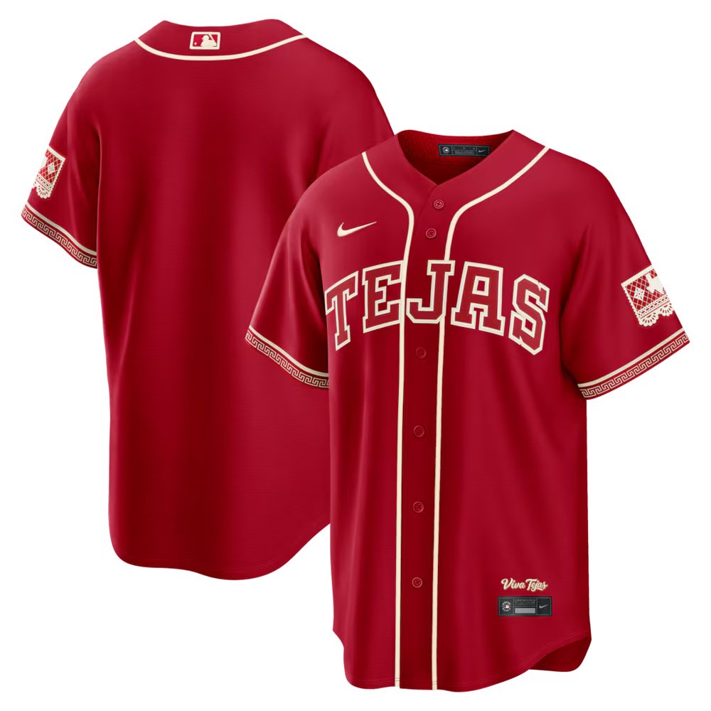 Men's Texas Rangers Nike Red 2026 City Connect Stadium Jersey Men's Texas Rangers Nike Red 2026 City Connect Stadium Jersey