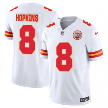 Men's Kansas City Chiefs #8 DeAndre Hopkins White Alternate Vapor F.U.S.E. Limited Jersey Men's Kansas City Chiefs #8 DeAndre Hopkins White Alternate Vapor F.U.S.E. Limited Jersey