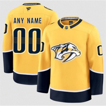 Youth Nashville Predators Custom Gold 2024-25 Home Stitched Hockey Jersey Youth Nashville Predators Custom Gold 2024-25 Home Stitched Hockey Jersey