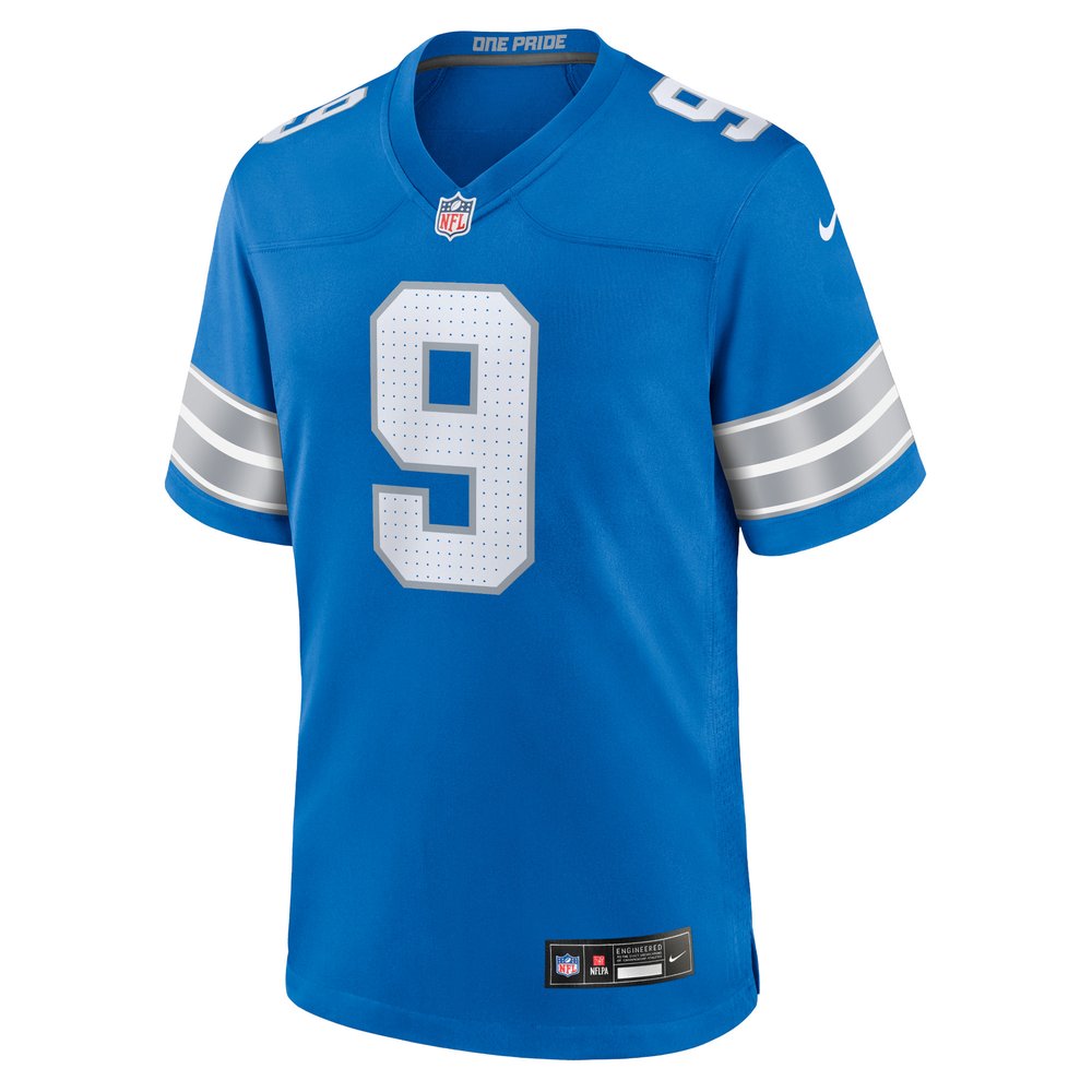 Men's Detroit Lions Jameson Williams Blue Game Jersey