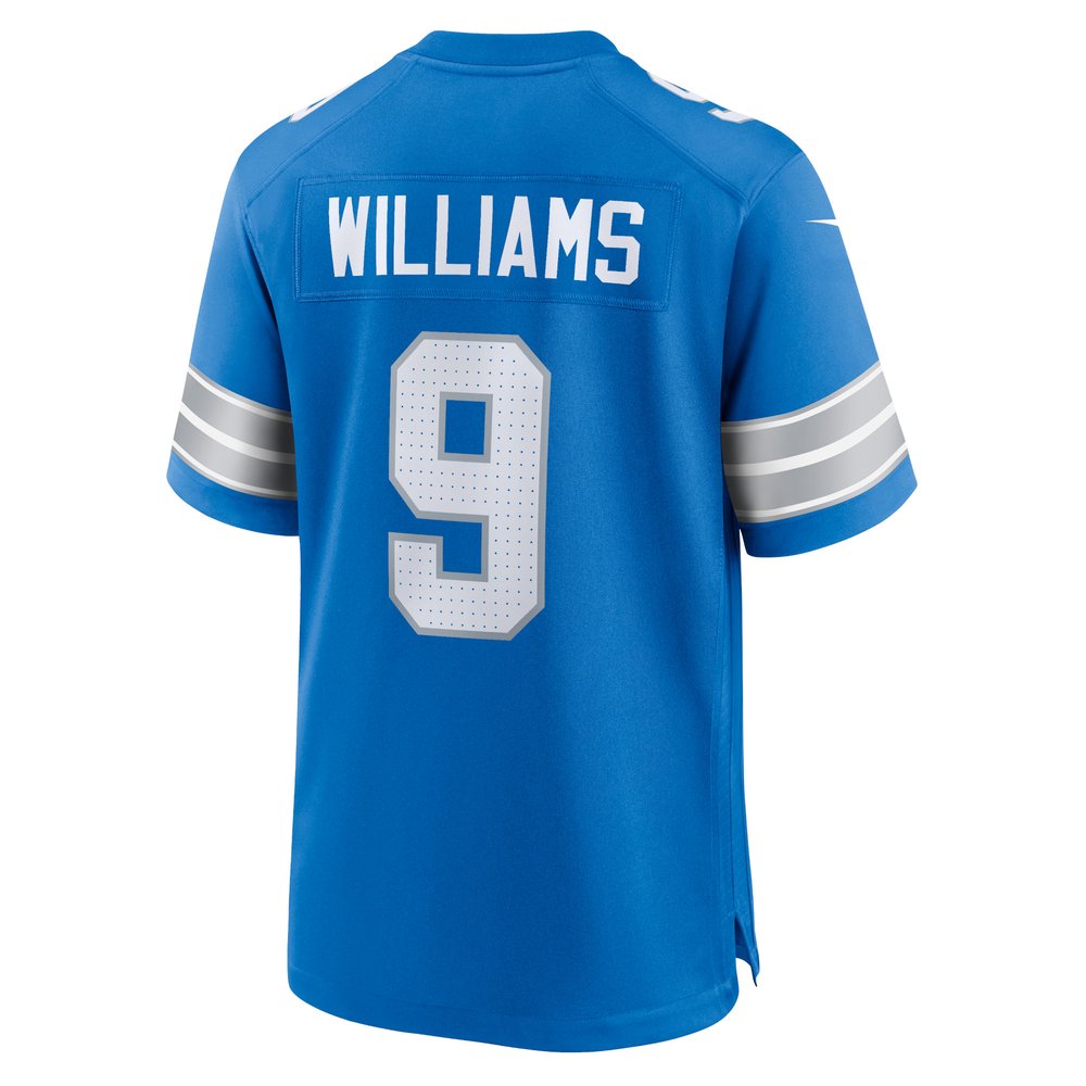 Men's Detroit Lions Jameson Williams Blue Game Jersey