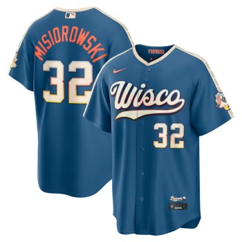 Youth Milwaukee Brewers #32 Jacob Misiorowski Nike Mineral Blue 2026 City Connect Stadium Jersey Youth Milwaukee Brewers #32 Jacob Misiorowski Nike Mineral Blue 2026 City Connect Stadium Jersey