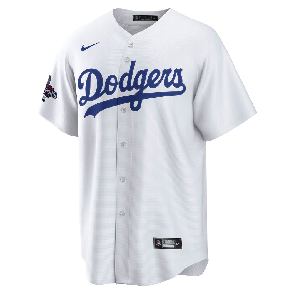 Men's Los Angeles Dodgers #50 Mookie Betts White 2024 World Series Champions Big &Tall Replica Player Jersey