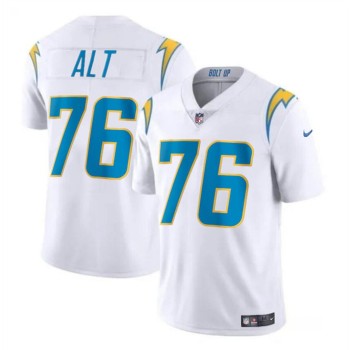 Youth Los Angeles Chargers #76 Joe Alt White 2024 Draft Vapor Limited Stitched Football Jersey Youth Los Angeles Chargers #76 Joe Alt White 2024 Draft Vapor Limited Stitched Football Jersey