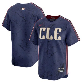 Youth Cleveland Guardians Blank Navy 2024 City Connect Limited Stitched Baseball Jersey Youth Cleveland Guardians Blank Navy 2024 City Connect Limited Stitched Baseball Jersey