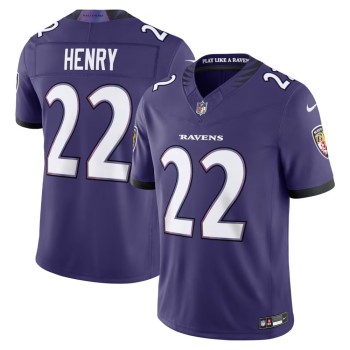 Men's Baltimore Ravens #22 Derrick Henry Purple Vapor F.U.S.E. Sewn Down Limited Jersey Men's Baltimore Ravens #22 Derrick Henry Purple Vapor F.U.S.E. Sewn Down Limited Jersey