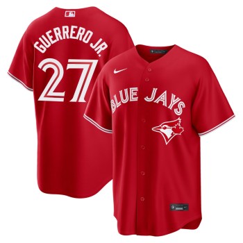 Men's Toronto Blue Jays #27 Vladimir Guerrero Jr. Nike Red Canada Day Replica Jersey Men's Toronto Blue Jays #27 Vladimir Guerrero Jr. Nike Red Canada Day Replica Jersey