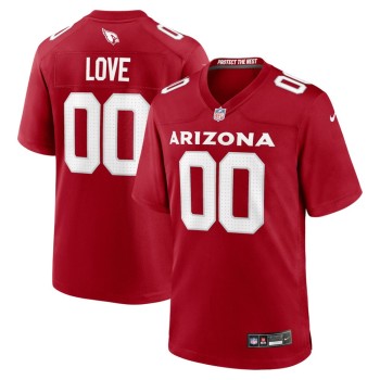 Men's Arizona Cardinals Jeremiyah Love Red 2026 NFL Draft Game Jersey Men's Arizona Cardinals Jeremiyah Love Red 2026 NFL Draft Game Jersey