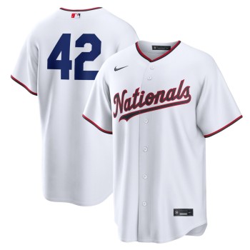 Youth Washington Nationals #42 Jackie Robinson Nike White Home 2026 Jackie Robinson Day Replica Jersey Youth Washington Nationals #42 Jackie Robinson Nike White Home 2026 Jackie Robinson Day Replica Jersey